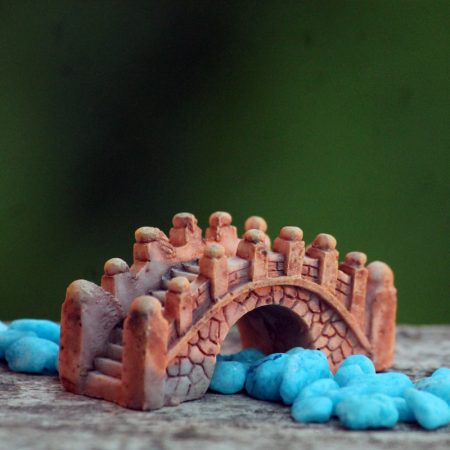 miniature stone bridge brown
