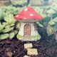 6cm red toadstool house